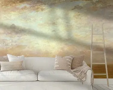 Popularny Zonsondergang, Hendrik Willem Mesdag (gezien bij vtwonen)