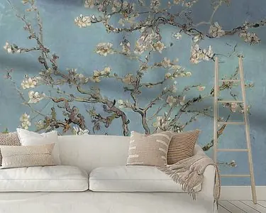 Tylko dziś Amandelbloesem van Vincent van Gogh (zacht blauw\\/early dew)