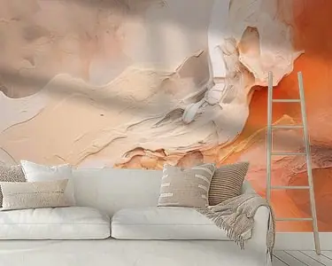 Modern abstract in aardetinten Popularny