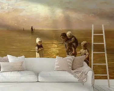 Ekspresowa dostawa Kinderen der Zee bij zonsondergang, Jozef Israëls & Hendrik Willem Mesdag