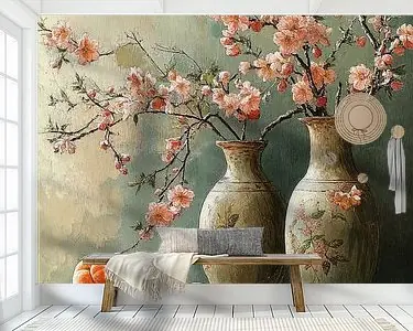 Stilleven met Perzikbloesems Szybka dostawa