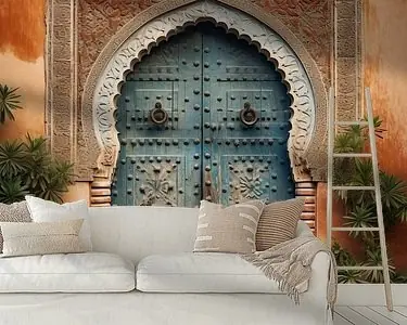 Prachtige poort met hoge deuren in Marrakech Najlepsza cena