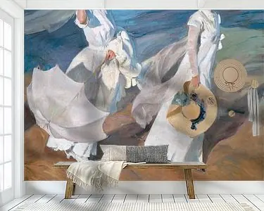 Wandelen langs de kust, Joaquín Sorolla y Bastida Tani