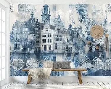 Collage van Delft, in Delfts blauw Niska cena