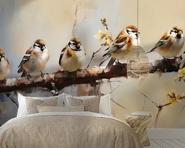 Schilderij: Vogels Kup teraz