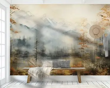 Modern en abstract berglandschap Popularny