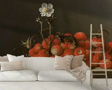 Zwrot pieniędzy Adriaen Coorte, Stilleven met bosaardbeien