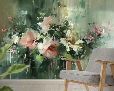 Kup teraz Abstract Bloemenschilderij | Dreamy Petals