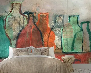 Flessen met orange en groen Oferta