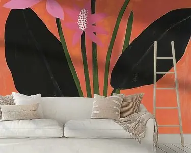 Stilleven met bloemen in warme kleuren Rabat