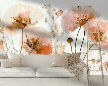 Delicate klaprozen in het licht no.5 Autentyczny