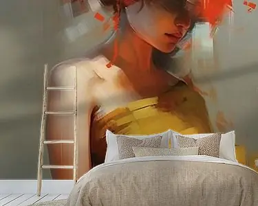 Oferta Modern en kleurrijk abstract portret