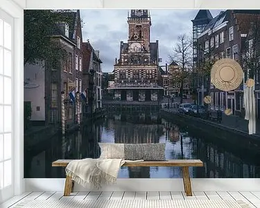 Waagtoren Alkmaar zonsopkomst Autentyczny