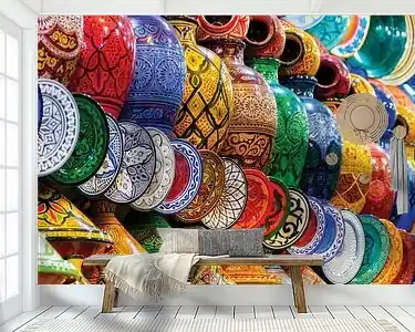 Multi color aardewerk - Marrakech - Marokko Promocja