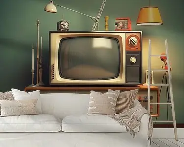 retro televisie Autentyczny