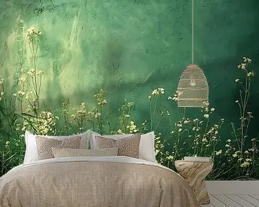 Zwrot pieniędzy abstract groen schilderij