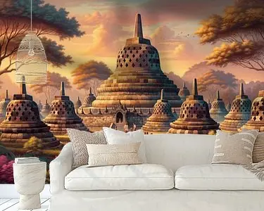 Tani Gouden Uur bij Borobudur