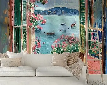 Darmowa dostawa Henri Matisse inspireert Open Venster