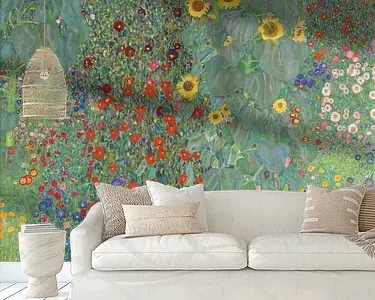 Boerderijtuin met zonnebloemen, Gustav Klimt Ostatnia szansa