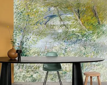 Oevers van de Seine met de Pont de Clichy in het voorjaar, Vincent van Gogh Tani