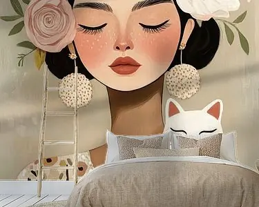 When Your Meditation Buddy Is a Cat Oryginalny