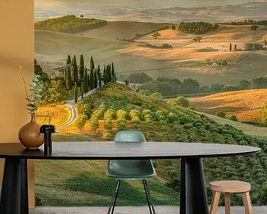 Toscane landschap in Italië met prachtig landhuis\\/boerderij Szybka dostawa
