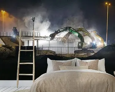 Sloop Viaduct Slagmolen over de A2 bij Echt. Promocja