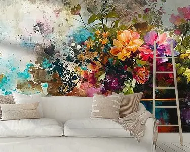 Abstract bloemen Promocja