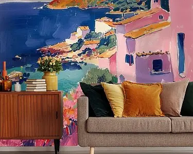 Op Henri Matisse geïnspireerd landschap Popularny