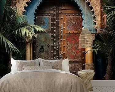 Oferta limitowana Prachtige poort met hoge deuren in Marrakech