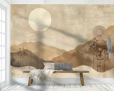 Promocja Serene Moon Over Muted Mountains