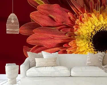 Popularny Vierkant met warme stralende kleuren: Natuurlijke warmte als muurdecoratie