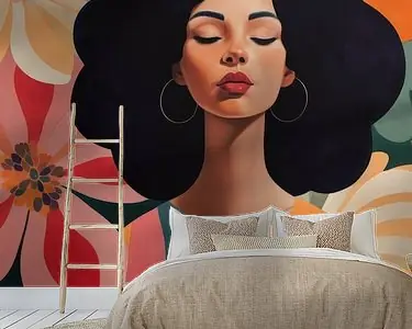 Kleurrijk modern portret in warme kleuren Oferta limitowana