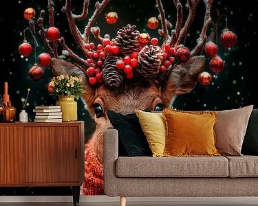 Rendier in kerststemming Oryginalny