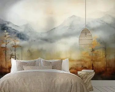 Modern en abstract berglandschap Niska cena