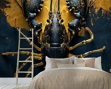 Bezpieczna płatność Lobster Luxe - Zwarte KREEFT op GOUD