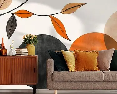 Najlepsza cena Abstracte cirkels in aardetinten - harmonie