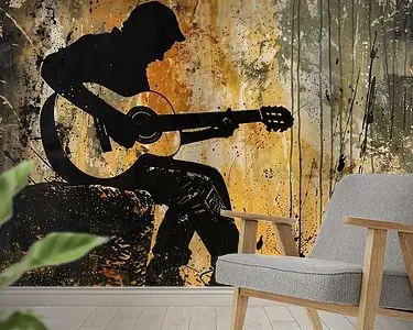 Gitaar banksy stijl Bezpieczna płatność