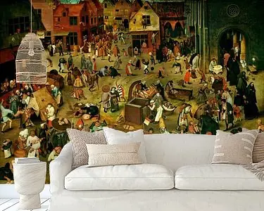 Zamów teraz De strijd tussen Carnaval en Vasten, Pieter Bruegel