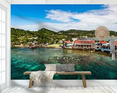 De kust van Roatan in Honduras Tylko dziś