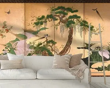 Vogels en bloemen van lente en zomer, Kan\\u014d Ein\\u014d Wysoka jakość