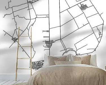 Darmowa dostawa Kamerik (Utrecht) | Landkaart | Zwart-wit