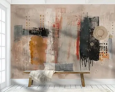 Premium Modern en abstract in aardetinten