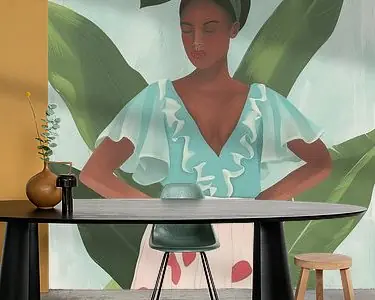 Modern portret in pastelkleuren, illustratie Kup teraz