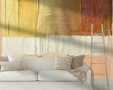 Modern Abstract in Goud, Zalmroze en Terracotta - 2 Tylko dziś