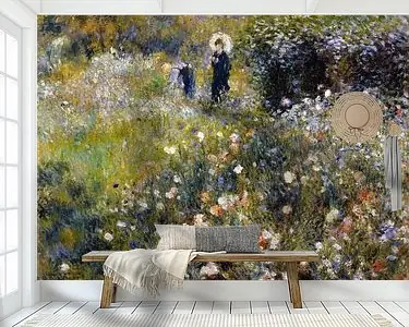 August Renoir. Vrouw met parasol in tuin Wyprzedaż