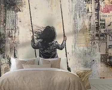 Wysoka jakość Schommelende Meid | Zwevend Meisje Kunst