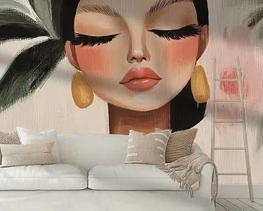 Autentyczny Modern portret in pastelkleuren