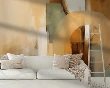 Modern en abstract in aardetinten Autentyczny