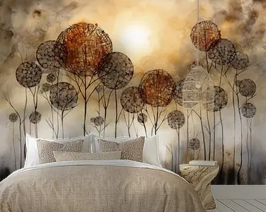 Modern Impressionisme Abstract Cirkels Bos Wyprzedaż